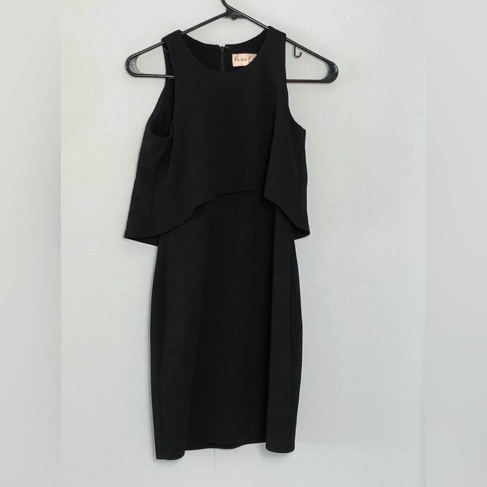 Anthropologie Hutch Black Sleeveless Mini Dress